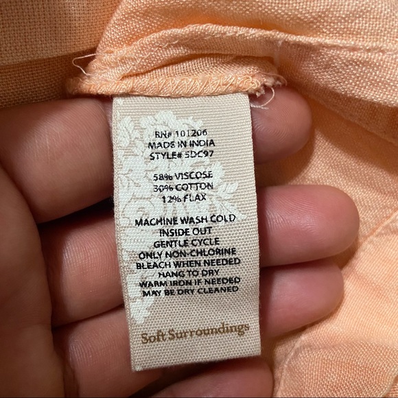 Soft‎ Surroundings Long Sleeve Blouse Size 1X - Picture 8 of 8